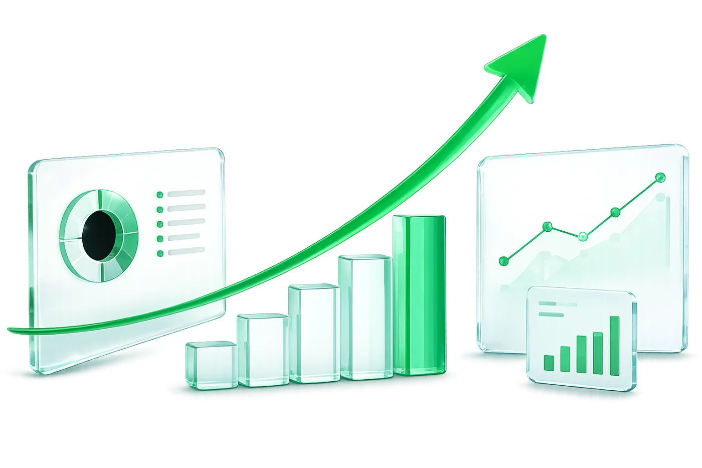 Gráfica de crecimiento de trading de Aurum AI con IA
